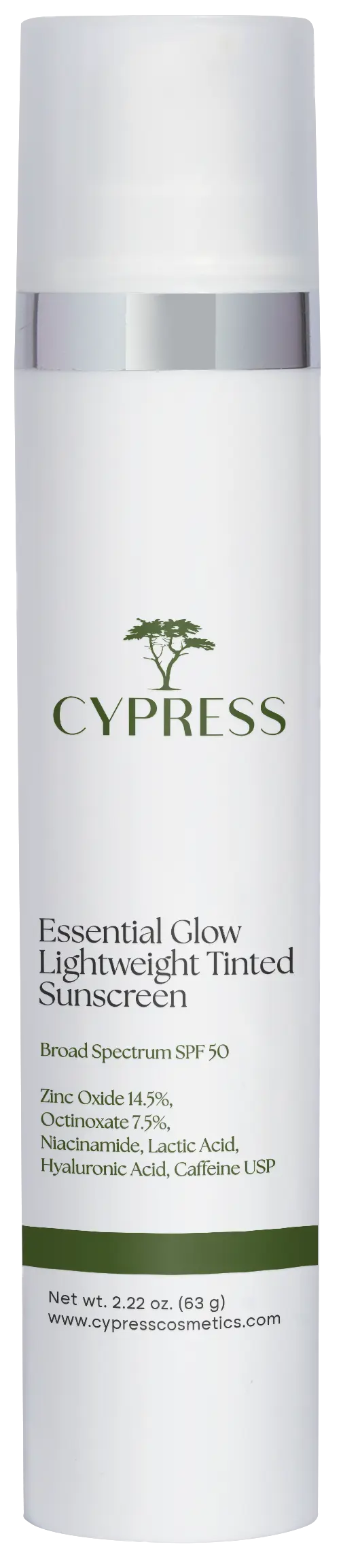 Essential Glow Lightweight Tinted Sunscreen Cypress